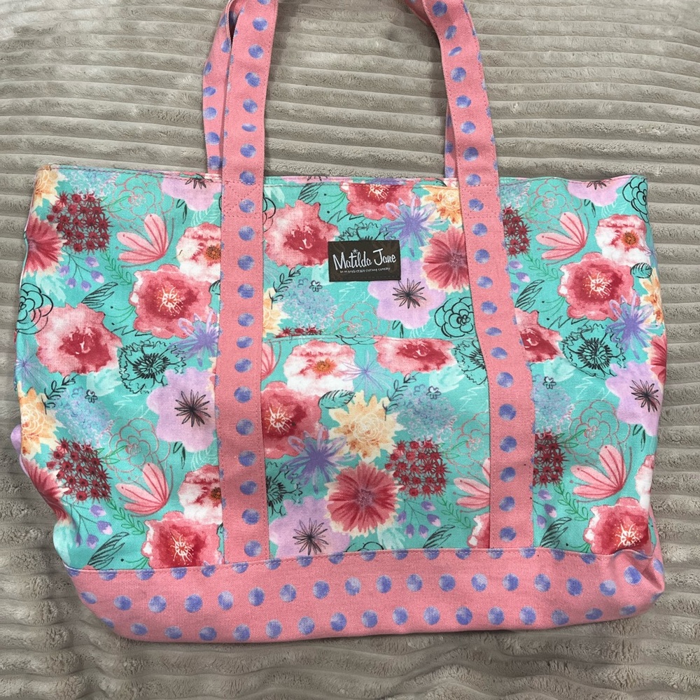 Matilda Jane Floral Tote Bag - Pink and Multicolor